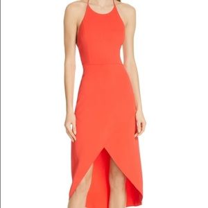 Alice and Olivia Kristy Dress in Bright Poppy